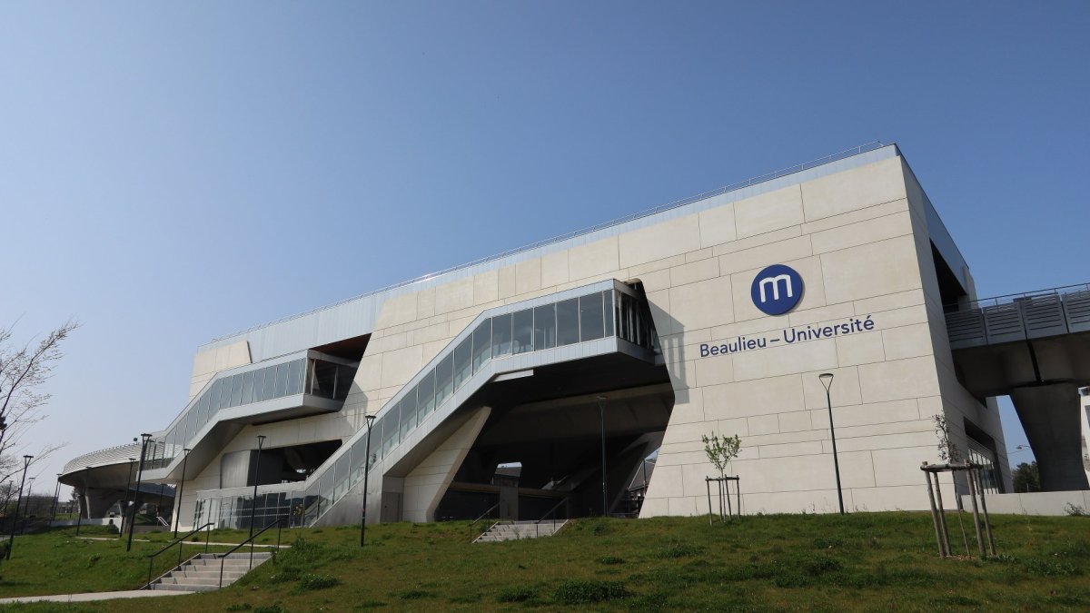 La station Beaulieu-Université, sur la ligne b du métro rennais. © Envel Le Hir, Wikimedia Commons, CC BY-SA 4.0
