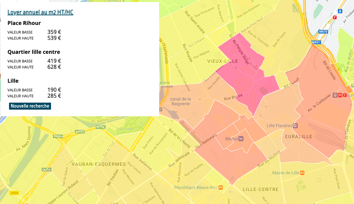 Data-B : un logiciel français qui cartographie les loyers commerciaux