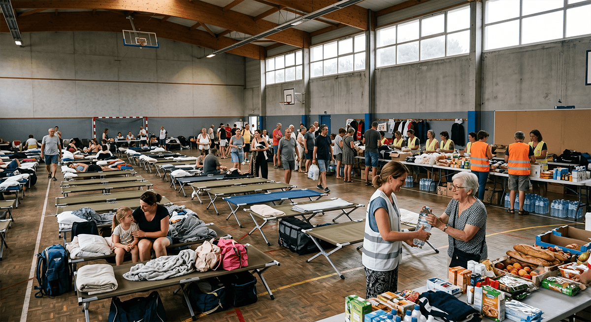 Illustration de l'article : En Gironde la solidarité s'organise face au feu