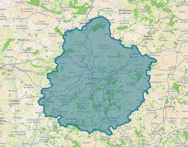 Note globale de satisfaction du département Sarthe