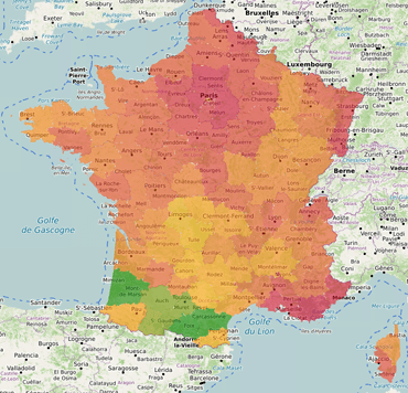 Vote Anne Hidalgo par département