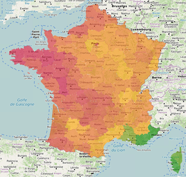 Vote Éric Zemmour par département