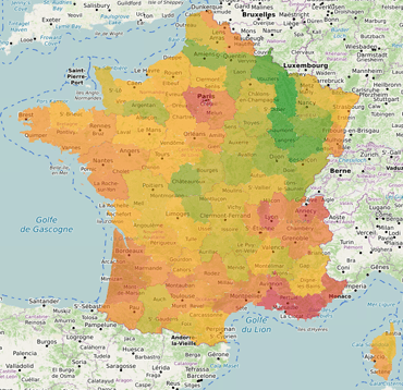Résultats électoraux Nathalie Arthaud par département