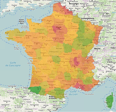 Résultats Philippe Poutou par département