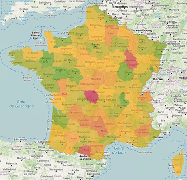 Note de vie pratique par département