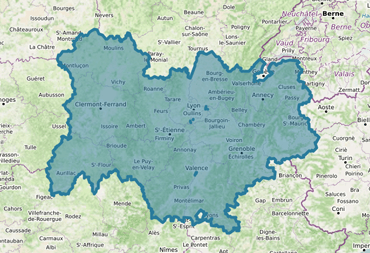 Note globale de satisfaction de la région Auvergne-Rhône-Alpes