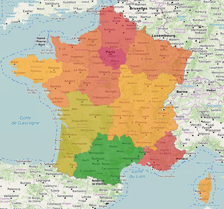 Vote Anne Hidalgo par région