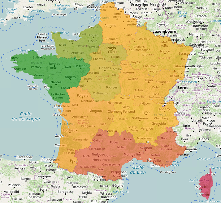 Résultats Emmanuel Macron par région