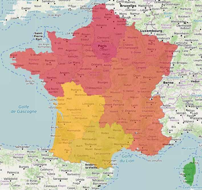 Vote Jean Lassalle par région
