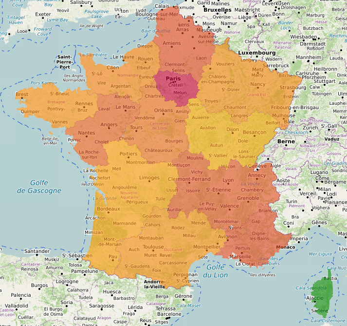 Résultats Philippe Poutou par région