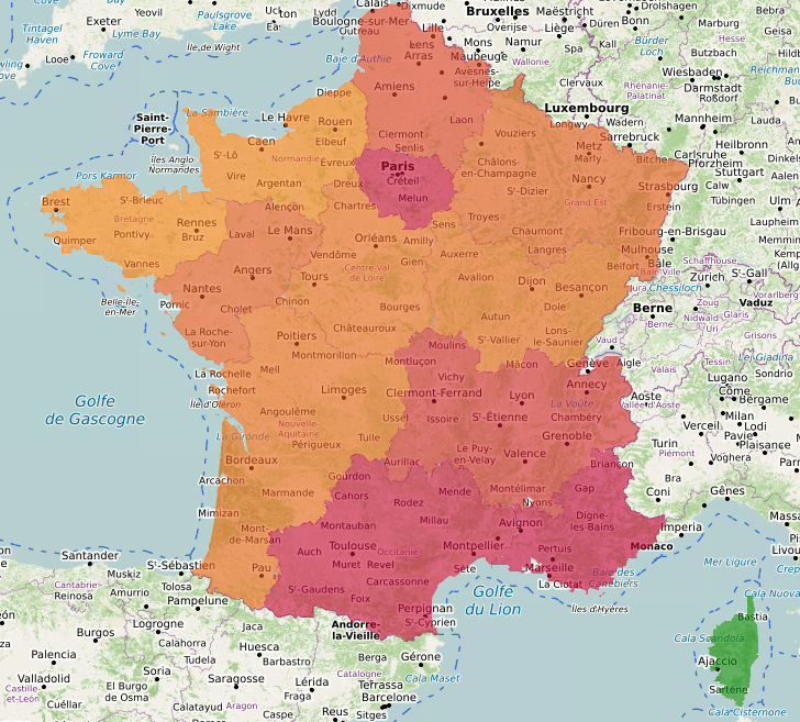 Sentiment de sécurité par région