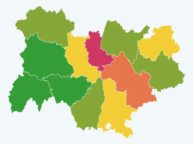 Carte des agressions physiques et sexuelles en Auvergne-Rhône-Alpes