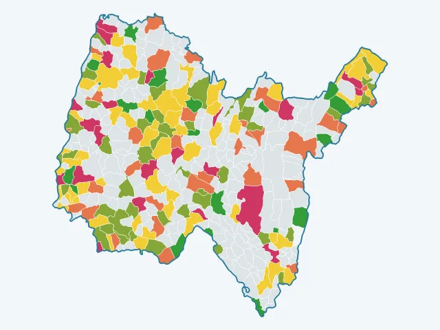 Carte de la vie pratique dans l'Ain (01)