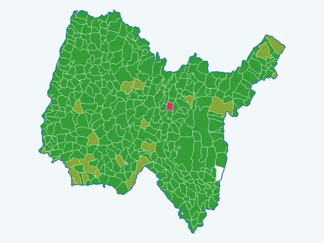 Carte des vols et dégradations dans l'Ain (01)