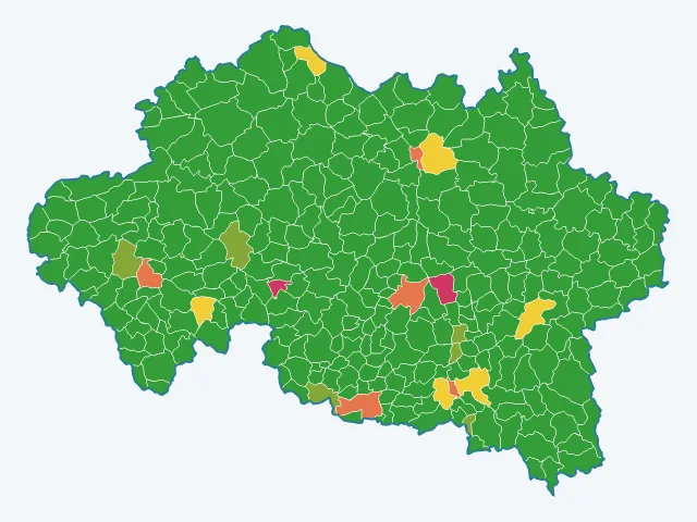 Carte des agressions physiques et sexuelles dans l'Allier (03)