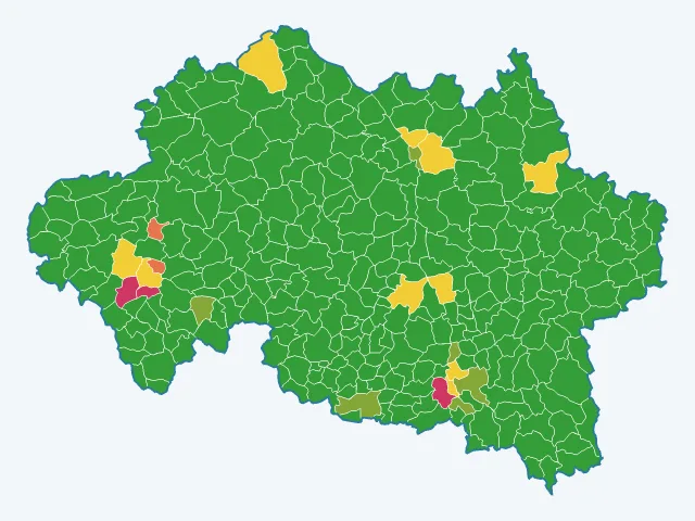 Carte des cambriolages dans l'Allier (03)