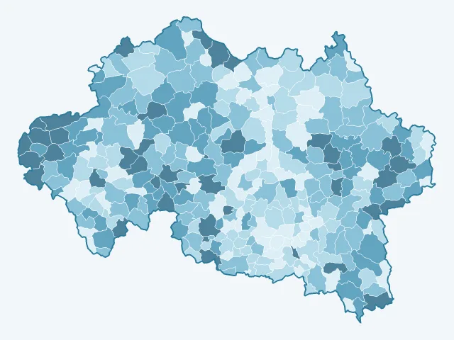 Carte des logements vacants dans l'Allier (03)