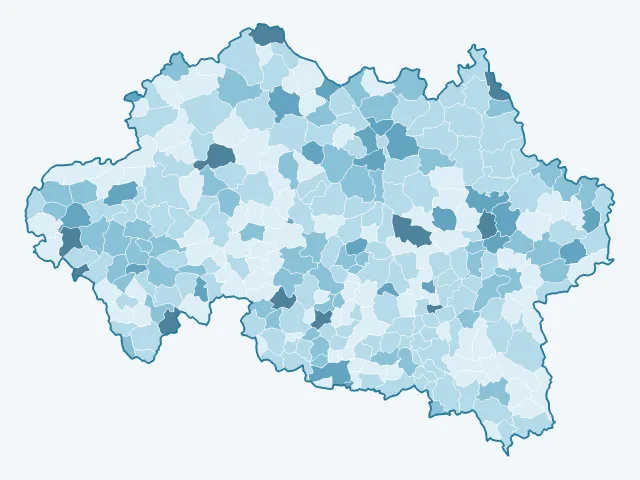 Carte du vote Anne Hidalgo dans l'Allier (03)