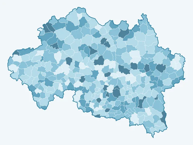 Carte du vote Éric Zemmour dans l'Allier (03)