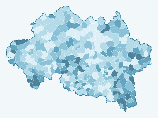 Carte du vote Jean Lassalle dans l'Allier (03)