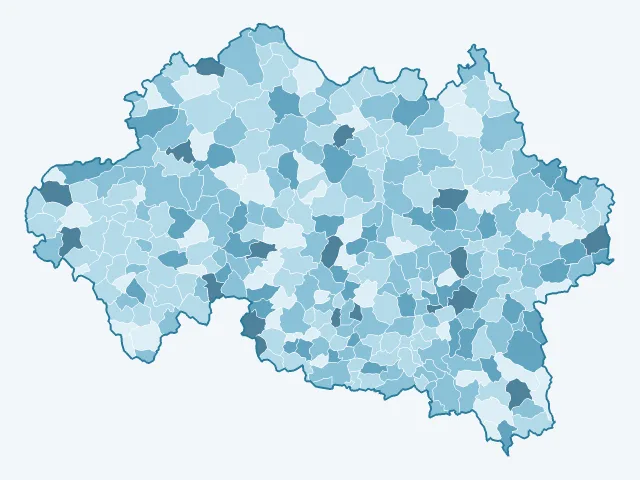 Carte du vote Nicolas Dupont-Aignan dans l'Allier (03)