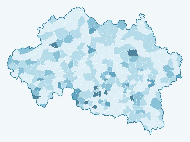 Carte du vote Philippe Poutou dans l'Allier (03)