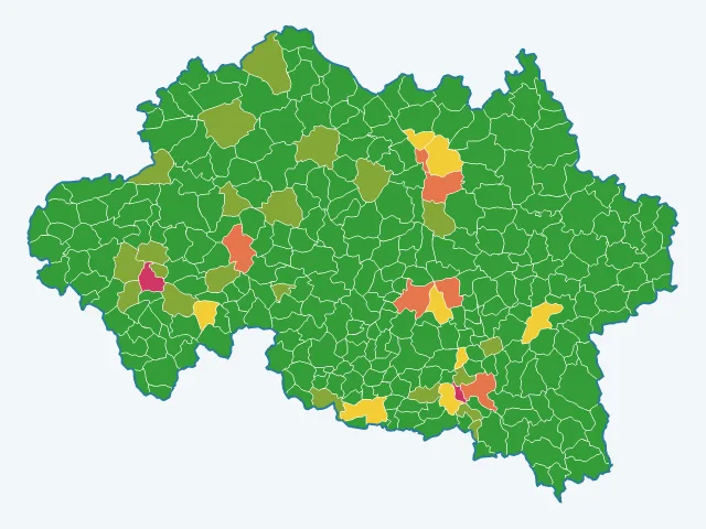 Carte des vols et dégradations dans l'Allier (03)