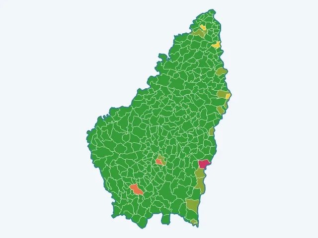 Carte des cambriolages dans l'Ardèche (07)