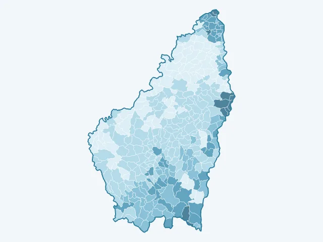 Carte des loyers dans l'Ardèche (07)