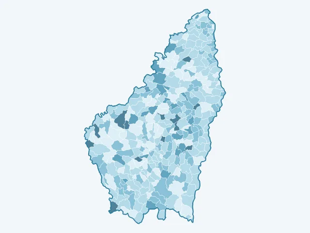 Carte du vote Anne Hidalgo dans l'Ardèche (07)