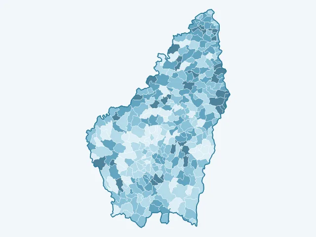 Carte du vote Emmanuel Macron dans l'Ardèche (07)