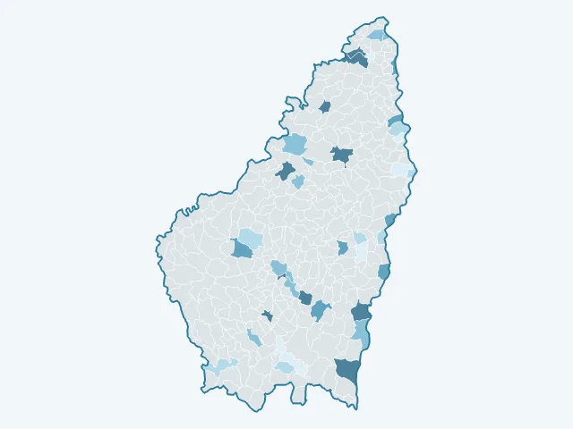 Carte du rendement locatif dans l'Ardèche (07)