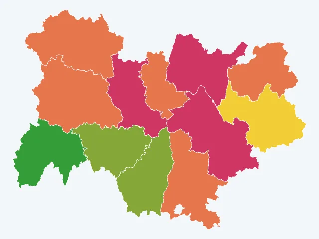 Carte des cambriolages en Auvergne-Rhône-Alpes