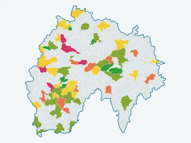 Carte de l'éducation et de la culture dans le Cantal (15)