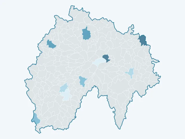 Carte du rendement locatif dans le Cantal (15)