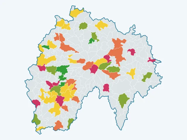 Carte de la vie pratique dans le Cantal (15)