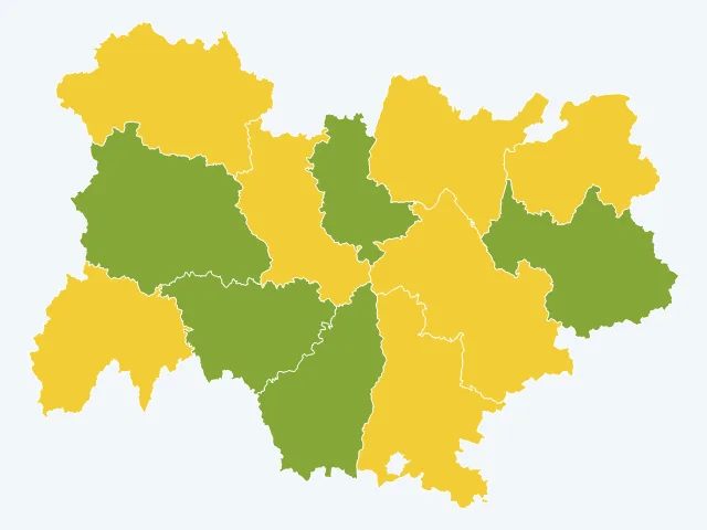 Carte de l'éducation et de la culture en Auvergne-Rhône-Alpes