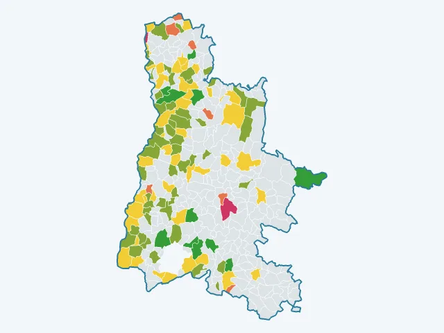 Carte de la satisfaction des habitants dans la Drôme (26)