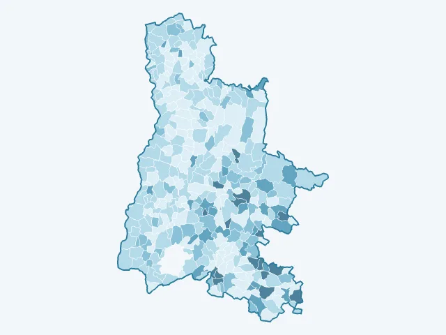 Carte du vote Fabien Roussel dans la Drôme (26)