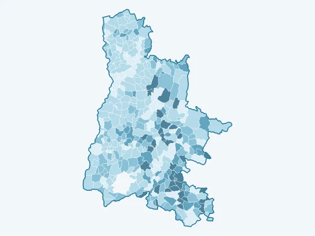 Carte du vote Jean Lassalle dans la Drôme (26)
