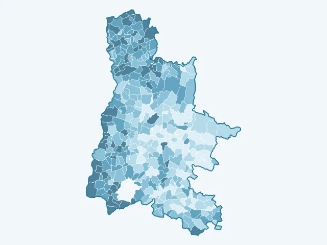 Carte du vote Marine Le Pen dans la Drôme (26)
