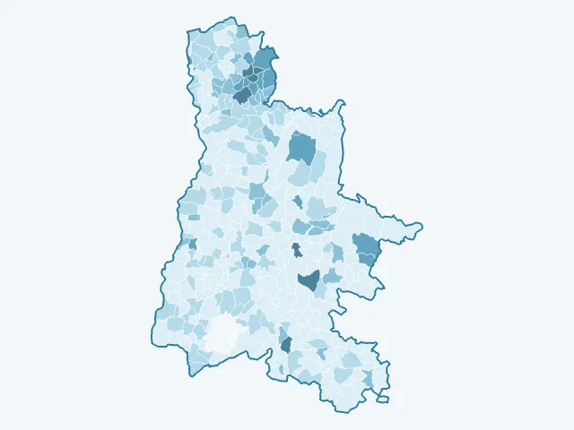 Carte du vote Nathalie Arthaud dans la Drôme (26)