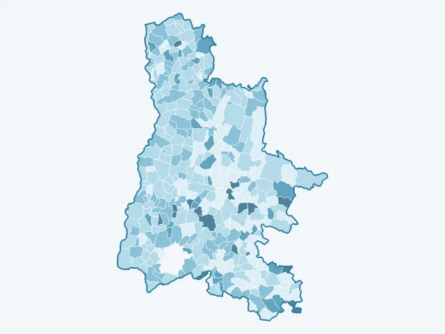 Carte du vote Nicolas Dupont-Aignan dans la Drôme (26)