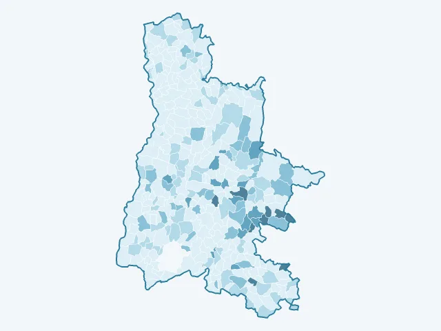 Carte du vote Philippe Poutou dans la Drôme (26)