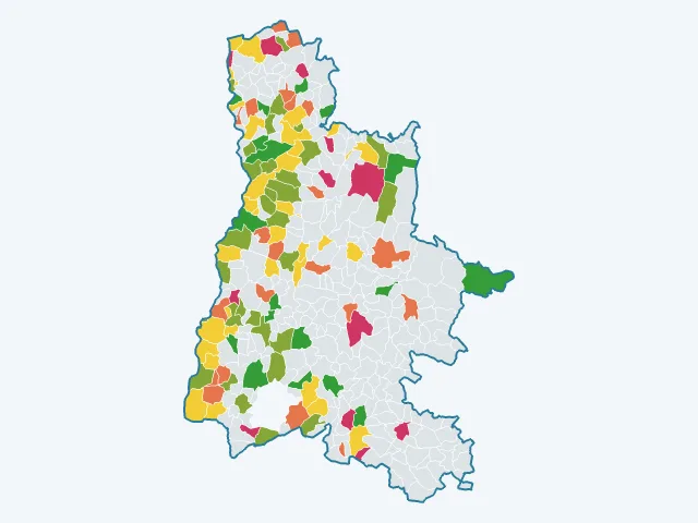 Carte de la vie pratique dans la Drôme (26)