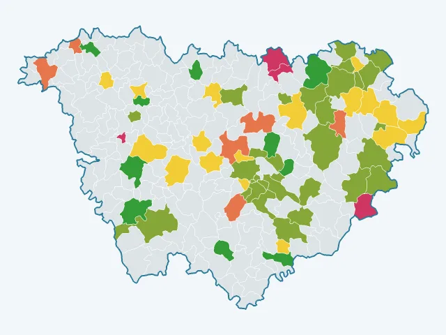 Carte de la satisfaction des habitants dans la Haute-Loire (43)