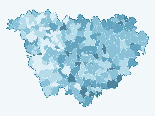Carte du vote Éric Zemmour dans la Haute-Loire (43)