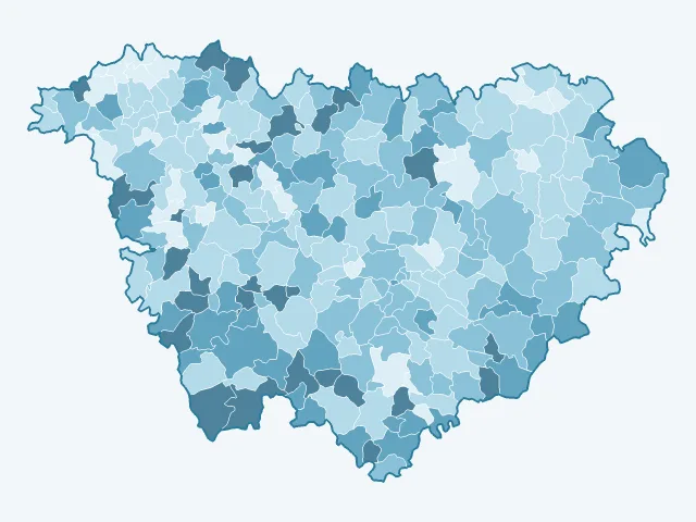 Carte du vote Valérie Pécresse dans la Haute-Loire (43)