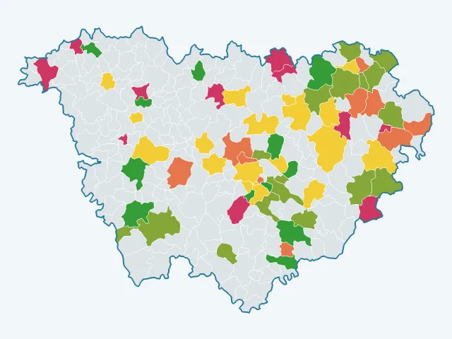 Carte de la vie pratique dans la Haute-Loire (43)