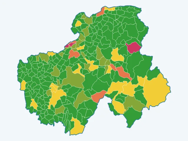 Carte des agressions physiques et sexuelles dans la Haute-Savoie (74)
